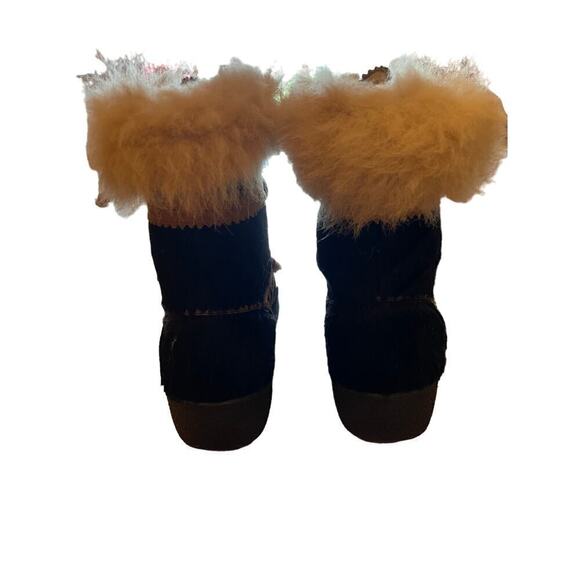 La Scarpa Dival Vintage?Womens boots.100% wool.Fur.Lace up.Made in Italy. 9. 41 - Picture 7 of 7